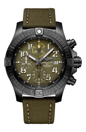 Мужские часы avenger chronograph 45 night mission BREITLING зеленого цвета по цене 480000 руб., арт. V13317101L1X1 | Фото 1 Мужские часы avenger chronograph 45 night mission BREITLING зеленого цвета, арт. V13317101L1X1 | Фото 1