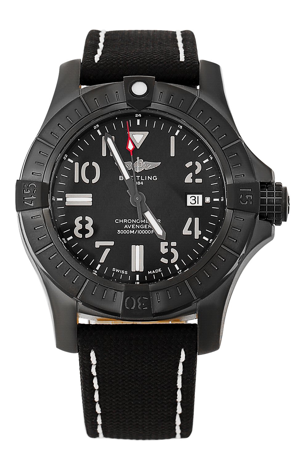 Мужские часы avenger automatic 45 seawolf night mission BREITLING черного цвета, арт. V17319101B1X1 | Фото 1