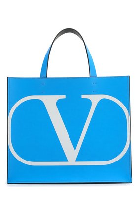 Женский сумка-тоут valentino garavani vlogo VALENTINO синего цвета по цене 79300 руб., арт. TW0B0G70/BXT | Фото 1 Женский сумка-тоут valentino garavani vlogo VALENTINO синего цвета, арт. TW0B0G70/BXT | Фото 1