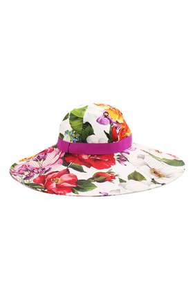 Женская хлопковая шляпа DOLCE & GABBANA разноцветного цвета по цене 39200 руб., арт. FH488A/FSFJG | Фото 2 Женская хлопковая шляпа DOLCE & GABBANA разноцветного цвета, арт. FH488A/FSFJG | Фото 2