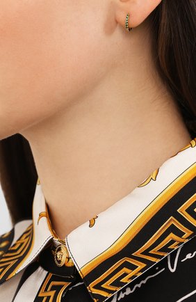 Женские серьги GIRLS CREW зеленого цвета по цене 5995 руб., арт. H63-G | Фото 2 Женские серьги GIRLS CREW зеленого цвета, арт. H63-G | Фото 2