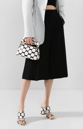 Женская сумка DRIES VAN NOTEN черно-белого цвета по цене 52250 руб., арт. 201-11500-510 | Фото 2 Женская сумка DRIES VAN NOTEN черно-белого цвета, арт. 201-11500-510 | Фото 2