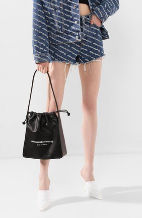 Женская сумка ryan ALEXANDER WANG черного цвета по цене 51150 руб., арт. 20C120R190 | Фото 2 Женская сумка ryan ALEXANDER WANG черного цвета, арт. 20C120R190 | Фото 2