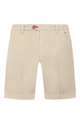 Детские хлопковые шорты BARONIO KIDS белого цвета по цене 6645 руб., арт. S2105-G0LDSH | Фото 1 Детские хлопковые шорты BARONIO KIDS белого цвета, арт. S2105-G0LDSH | Фото 1
