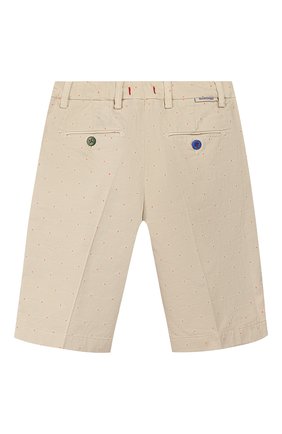 Детские хлопковые шорты BARONIO KIDS белого цвета по цене 6645 руб., арт. S2105-G0LDSH | Фото 2 Детские хлопковые шорты BARONIO KIDS белого цвета, арт. S2105-G0LDSH | Фото 2
