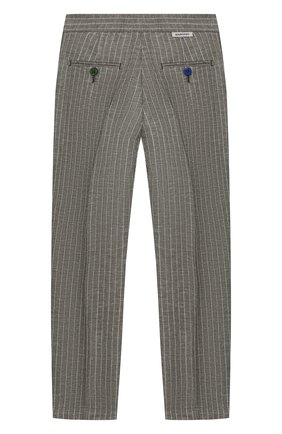 Детские брюки BARONIO KIDS хаки цвета по цене 6840 руб., арт. S2044-SN0W | Фото 2 Детские брюки BARONIO KIDS хаки цвета, арт. S2044-SN0W | Фото 2