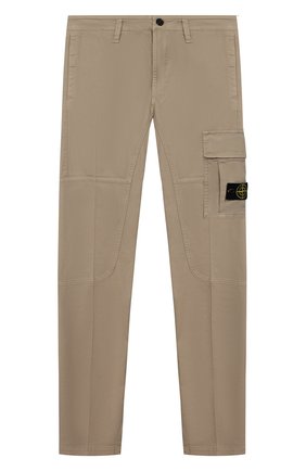 Детские хлопковые брюки STONE ISLAND бежевого цвета по цене 12600 руб., арт. 721630712/14 | Фото 1 Детские хлопковые брюки STONE ISLAND бежевого цвета, арт. 721630712/14 | Фото 1