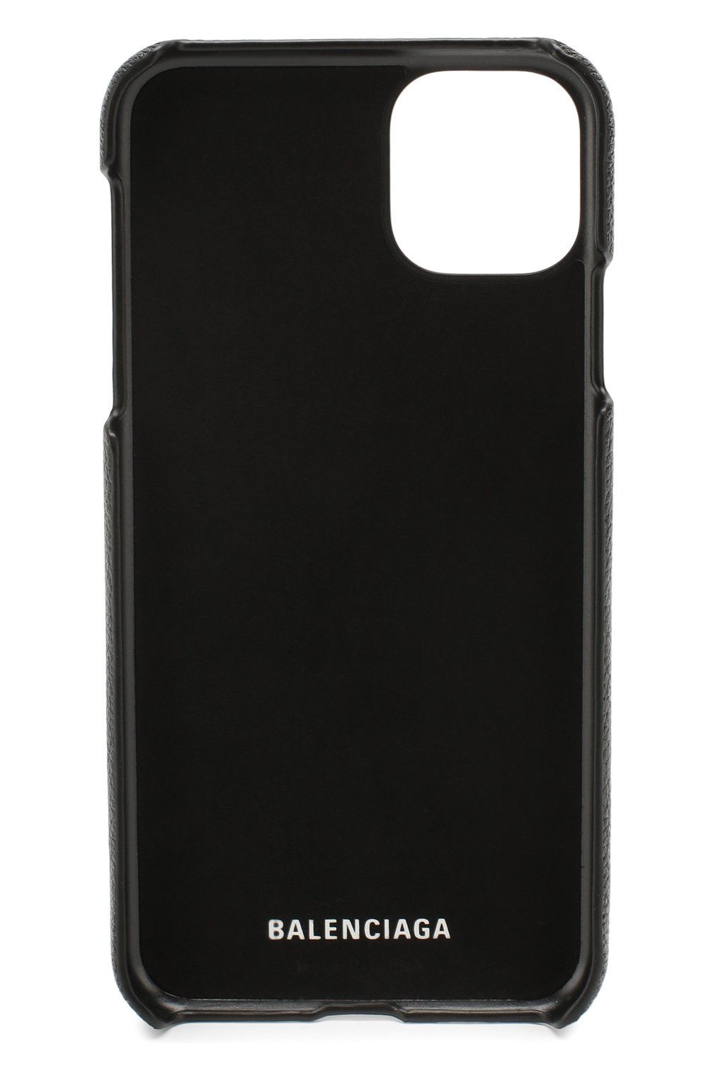 Мужской кожаный чехол для iphone 11 pro max BALENCIAGA черного цвета по цене 14800 руб., арт. 618388/1IZD0 | Фото 2 Мужской кожаный чехол для iphone 11 pro max BALENCIAGA черного цвета, арт. 618388/1IZD0 | Фото 2