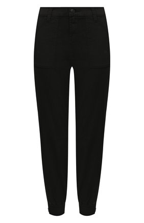 Женские хлопковые джоггеры J BRAND черного цвета по цене 25200 руб., арт. JB002784 | Фото 1 Женские хлопковые джоггеры J BRAND черного цвета, арт. JB002784 | Фото 1