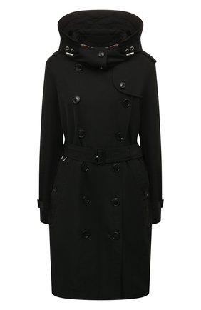 Женский тренч kensington BURBERRY черного цвета по цене 76300 руб., арт. 8006111 | Фото 1 Женский тренч kensington BURBERRY черного цвета, арт. 8006111 | Фото 1