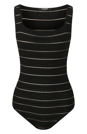 Женское боди из вискозы BALMAIN черного цвета по цене 87100 руб., арт. TF10875/K031 | Фото 1 Женское боди из вискозы BALMAIN черного цвета, арт. TF10875/K031 | Фото 1