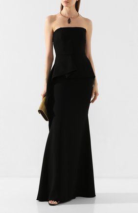 Женское платье-макси ROLAND MOURET черного цвета по цене 199500 руб., арт. EW20/S0977/F4044 | Фото 2 Женское платье-макси ROLAND MOURET черного цвета, арт. EW20/S0977/F4044 | Фото 2