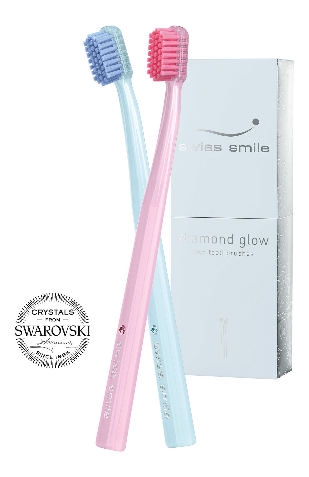 Набор ультрамягких щеток diamond glow SWISS SMILE бесцветного цвета, арт. 7640131976398 | Фото 1