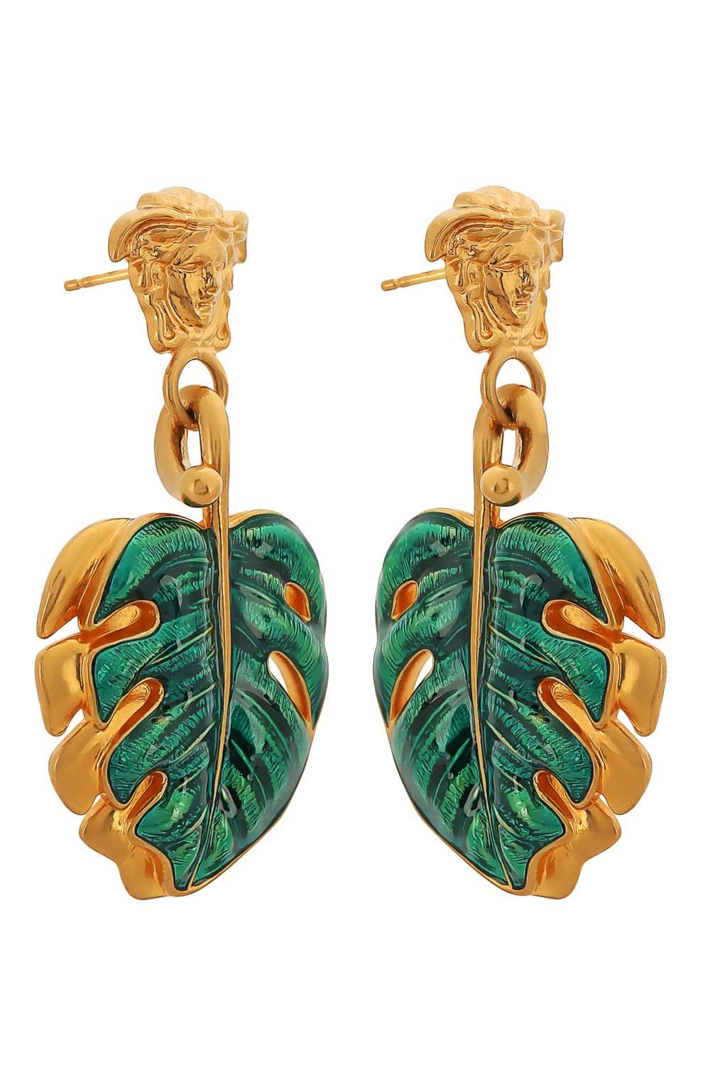 Женские зеленые серьги medusa VERSACE купить в интернет-магазине ЦУМ ...