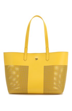 Женская сумка t tote TOM FORD желтого цвета по цене 127500 руб., арт. L1285T-ICL002 | Фото 1 Женская сумка t tote TOM FORD желтого цвета, арт. L1285T-ICL002 | Фото 1