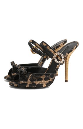 Женские комбинированные мюли keira DOLCE & GABBANA коричневого цвета по цене 55700 руб., арт. CR1008/AX888 | Фото 1 Женские комбинированные мюли keira DOLCE & GABBANA коричневого цвета, арт. CR1008/AX888 | Фото 1