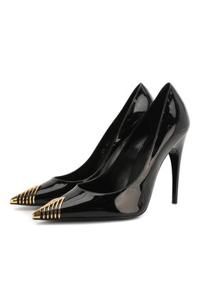 Женская кожаные туфли newton SAINT LAURENT черного цвета по цене 59800 руб., арт. 621727/0NP00 | Фото 1 Женская кожаные туфли newton SAINT LAURENT черного цвета, арт. 621727/0NP00 | Фото 1