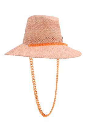 Женская шляпа straw MAISON MICHEL розового цвета по цене 49950 руб., арт. 1009051001/STRAW | Фото 1 Женская шляпа straw MAISON MICHEL розового цвета, арт. 1009051001/STRAW | Фото 1
