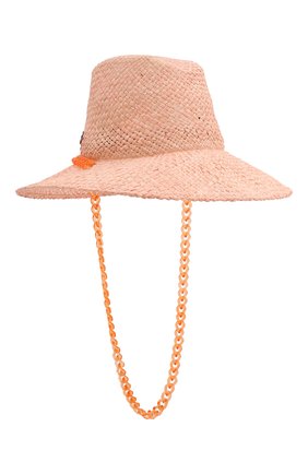 Женская шляпа straw MAISON MICHEL розового цвета по цене 49950 руб., арт. 1009051001/STRAW | Фото 2 Женская шляпа straw MAISON MICHEL розового цвета, арт. 1009051001/STRAW | Фото 2