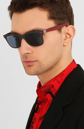 Женские солнцезащитные очки RAY-BAN красного цвета по цене 35300 руб., арт. 8395M-F05580 | Фото 3 Женские солнцезащитные очки RAY-BAN красного цвета, арт. 8395M-F05580 | Фото 3