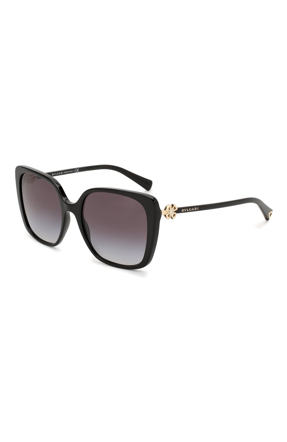 Женские солнцезащитные очки BVLGARI черного цвета, арт. 8225B-501/8G | Фото 1