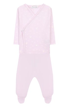 Детский комплект из распашонки и ползунков KISSY KISSY розового цвета по цене 3100 руб., арт. KGZ04288N | Фото 1 Детский комплект из распашонки и ползунков KISSY KISSY розового цвета, арт. KGZ04288N | Фото 1