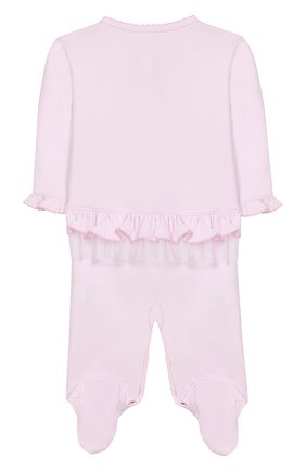 Детский хлопковый комбинезон KISSY KISSY розового цвета по цене 5170 руб., арт. KGQ04451N | Фото 2 Детский хлопковый комбинезон KISSY KISSY розового цвета, арт. KGQ04451N | Фото 2