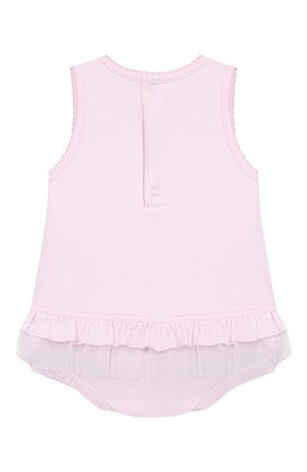 Детское хлопковое боди KISSY KISSY розового цвета по цене 5920 руб., арт. KGD04456N | Фото 2 Детское хлопковое боди KISSY KISSY розового цвета, арт. KGD04456N | Фото 2