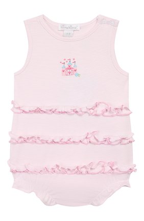 Детское хлопковое боди KISSY KISSY розового цвета по цене 4230 руб., арт. KGD04443I | Фото 1 Детское хлопковое боди KISSY KISSY розового цвета, арт. KGD04443I | Фото 1
