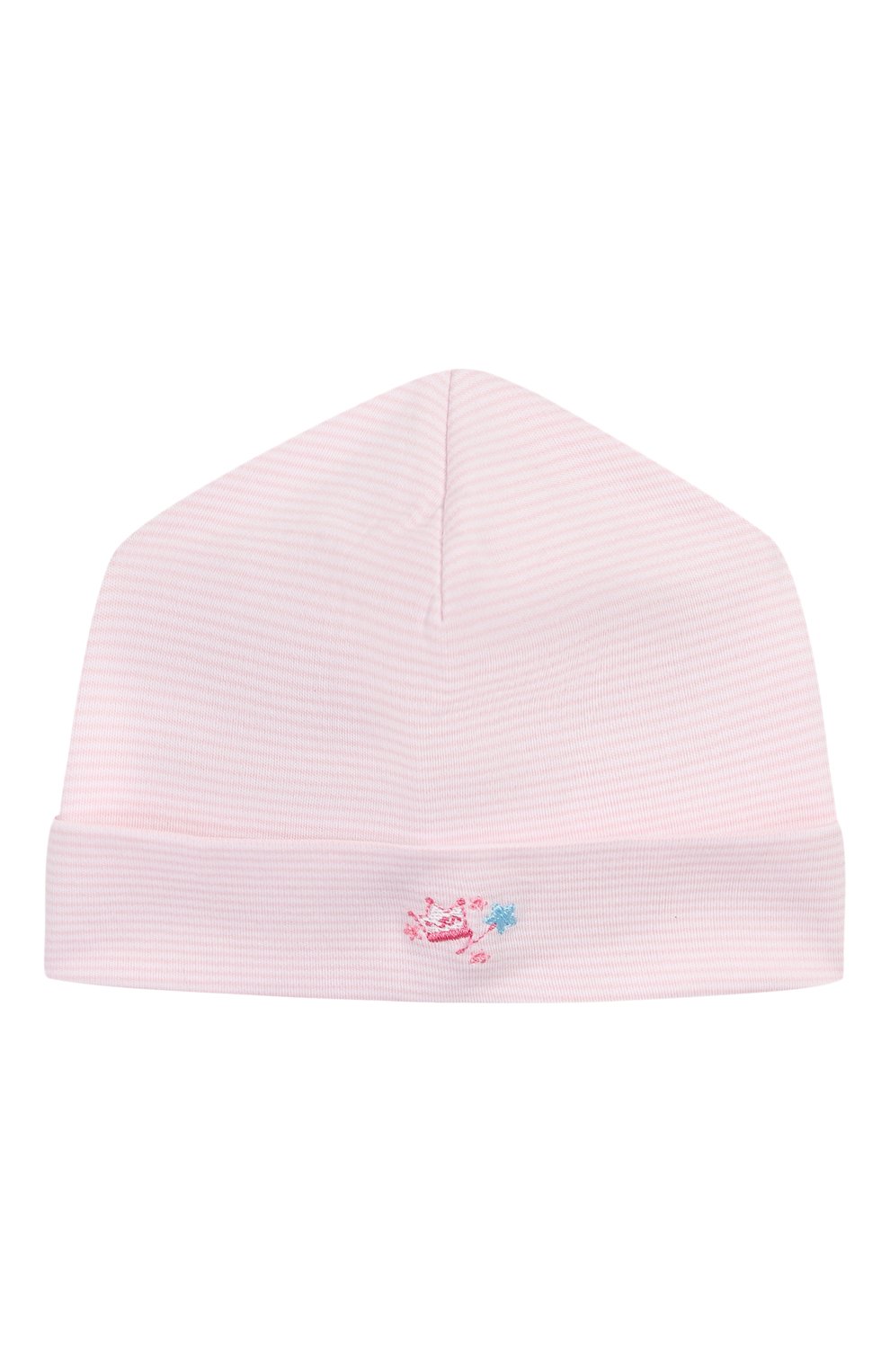 Детского хлопковая шапка KISSY KISSY розового цвета, арт. KG504447N | Фото 1 (Материал: Текстиль, Хлопок; Кросс-КТ НВ: Шапочки-аксессуары)