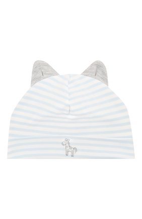 Детского хлопковая шапка KISSY KISSY голубого цвета по цене 1270 руб., арт. KB504333N | Фото 1 Детского хлопковая шапка KISSY KISSY голубого цвета, арт. KB504333N | Фото 1