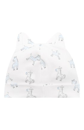 Детского хлопковая шапка KISSY KISSY голубого цвета по цене 1220 руб., арт. KB504332N | Фото 2 Детского хлопковая шапка KISSY KISSY голубого цвета, арт. KB504332N | Фото 2