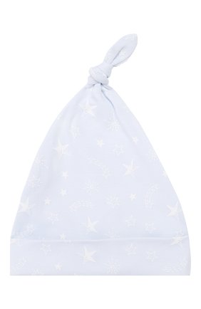 Детского хлопковая шапка KISSY KISSY голубого цвета по цене 893 руб., арт. KB504284N | Фото 2 Детского хлопковая шапка KISSY KISSY голубого цвета, арт. KB504284N | Фото 2