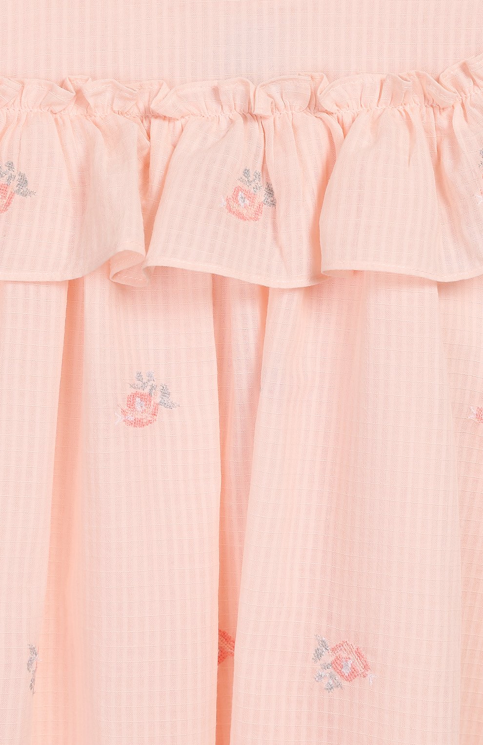 Женский хлопковое платье TARTINE ET CHOCOLAT розового цвета, арт. TQ30161/18M-3A | Фото 3 (Ростовка одежда: 18 мес | 86 см, 24 мес | 92 см, 36 мес | 98 см)