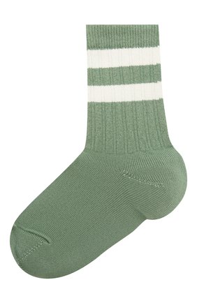 Детские носки COLLEGIEN зеленого цвета, арт. 8470/18-35 | Фото 1 (Материал: Текстиль, Хлопок; Кросс-КТ: Носки)