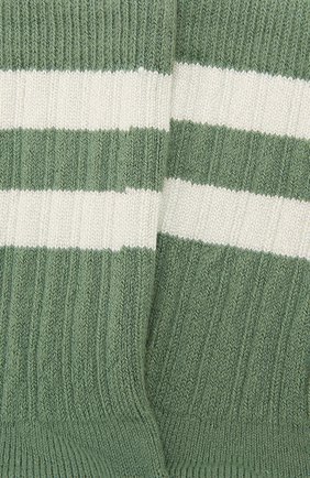 Детские носки COLLEGIEN зеленого цвета, арт. 8470/18-35 | Фото 2 (Материал: Текстиль, Хлопок; Кросс-КТ: Носки)