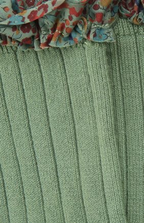 Детские хлопковые носки COLLEGIEN зеленого цвета, арт. 3458/36-44 | Фото 2 (Материал: Хлопок, Текстиль; Региональные ограничения белый список (Axapta Mercury): RU; Кросс-КТ: Носки)