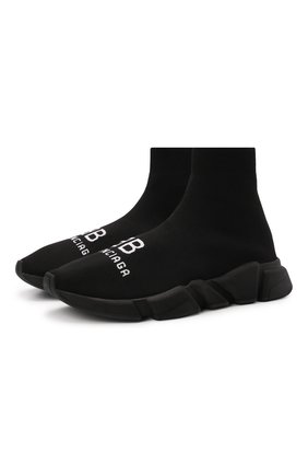 Мужские текстильные кроссовки speed BALENCIAGA черного цвета по цене 54500 руб., арт. 617238/W2A51 | Фото 1 Мужские текстильные кроссовки speed BALENCIAGA черного цвета, арт. 617238/W2A51 | Фото 1