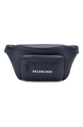 Мужская кожаная поясная сумка everyday BALENCIAGA темно-синего цвета по цене 79950 руб., арт. 552375/DLQ4N | Фото 1 Мужская кожаная поясная сумка everyday BALENCIAGA темно-синего цвета, арт. 552375/DLQ4N | Фото 1
