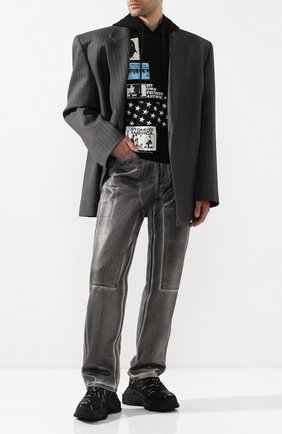 Мужские комбинированные кроссовки triple s BALENCIAGA черно-белого цвета по цене 79950 руб., арт. 536737/W2FA1 | Фото 2 Мужские комбинированные кроссовки triple s BALENCIAGA черно-белого цвета, арт. 536737/W2FA1 | Фото 2