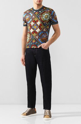 Мужские текстильные кеды FENDI хаки цвета по цене 49800 руб., арт. 7E1350 AAWX | Фото 2 Мужские текстильные кеды FENDI хаки цвета, арт. 7E1350 AAWX | Фото 2