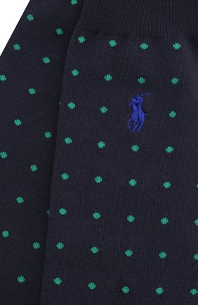 Мужские комплект из двух пар носков POLO RALPH LAUREN темно-синего цвета по цене 2140 руб., арт. 449799735 | Фото 2 Мужские комплект из двух пар носков POLO RALPH LAUREN темно-синего цвета, арт. 449799735 | Фото 2