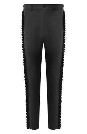 Мужской шерстяные брюки COMME DES GARCONS HOMME PLUS темно-серого цвета по цене 74100 руб., арт. PE-P017-051 | Фото 1 Мужской шерстяные брюки COMME DES GARCONS HOMME PLUS темно-серого цвета, арт. PE-P017-051 | Фото 1