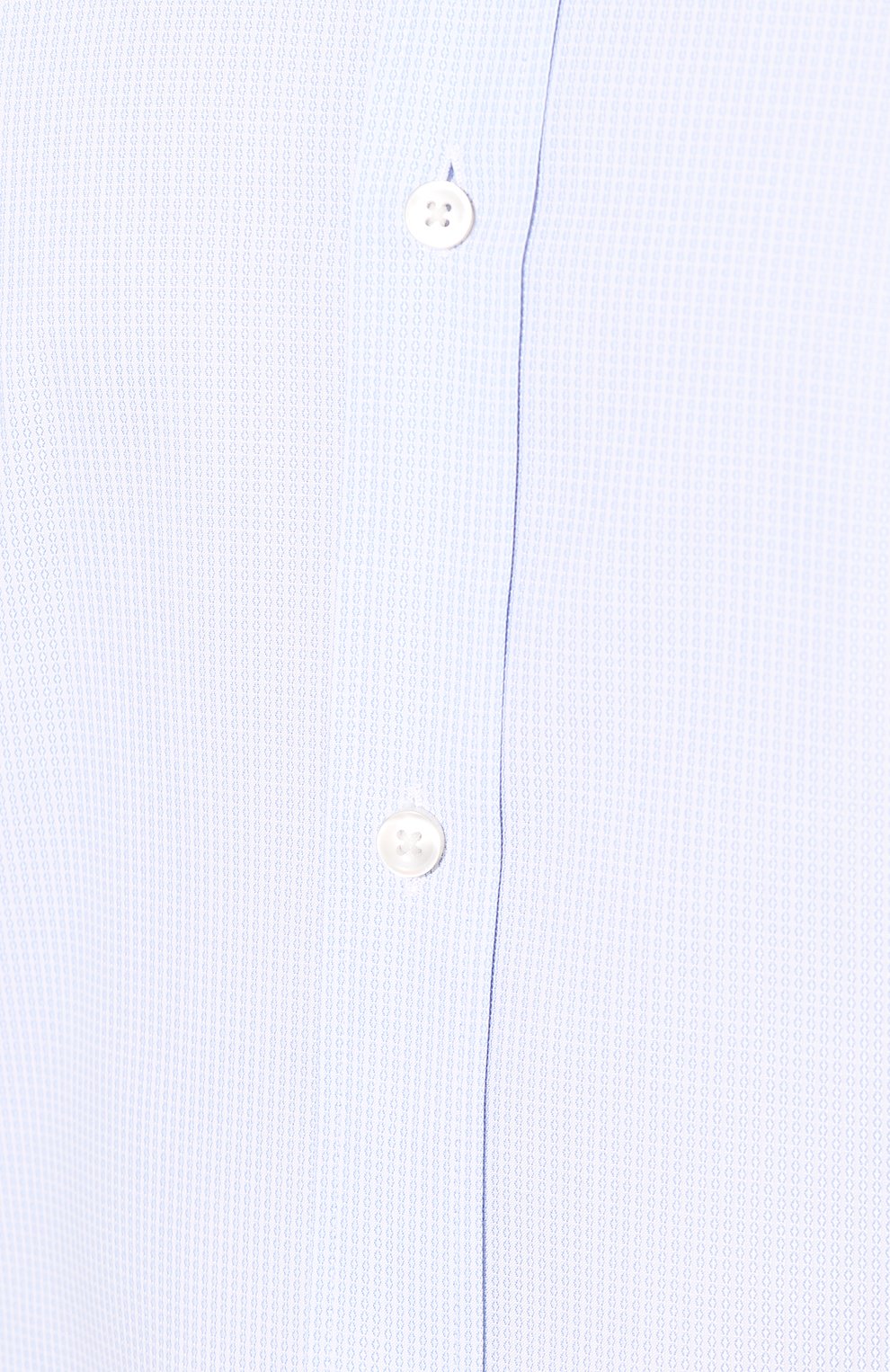 Мужская хлопковая сорочка BOSS голубого цвета, арт. 50433073 | Фото 5 (Принт: Клетка; Воротник: Кент; Рукава: Короткие; Длина (для топов): Стандартные; Материал внешний: Хлопок; Случай: Формальный)