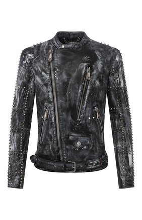 Мужская кожаная куртка PHILIPP PLEIN черного цвета по цене 679500 руб., арт. P20C MLB1132 PLE010N | Фото 1 Мужская кожаная куртка PHILIPP PLEIN черного цвета, арт. P20C MLB1132 PLE010N | Фото 1