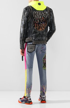 Мужская кожаная куртка PHILIPP PLEIN черного цвета по цене 679500 руб., арт. P20C MLB1132 PLE010N | Фото 2 Мужская кожаная куртка PHILIPP PLEIN черного цвета, арт. P20C MLB1132 PLE010N | Фото 2