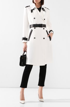 Женский тренч TOM FORD белого цвета по цене 292000 руб., арт. CP1503-FAX032 | Фото 2 Женский тренч TOM FORD белого цвета, арт. CP1503-FAX032 | Фото 2