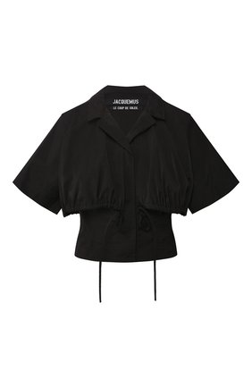 Женская рубашка JACQUEMUS черного цвета по цене 39450 руб., арт. 201T006/23990 | Фото 1 Женская рубашка JACQUEMUS черного цвета, арт. 201T006/23990 | Фото 1