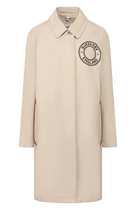 Женский хлопковый плащ watchet BURBERRY бежевого цвета по цене 182000 руб., арт. 8026401 | Фото 1 Женский хлопковый плащ watchet BURBERRY бежевого цвета, арт. 8026401 | Фото 1