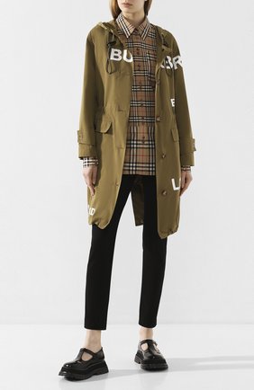 Женская хлопковая рубашка BURBERRY бежевого цвета по цене 36000 руб., арт. 8029532 | Фото 2 Женская хлопковая рубашка BURBERRY бежевого цвета, арт. 8029532 | Фото 2